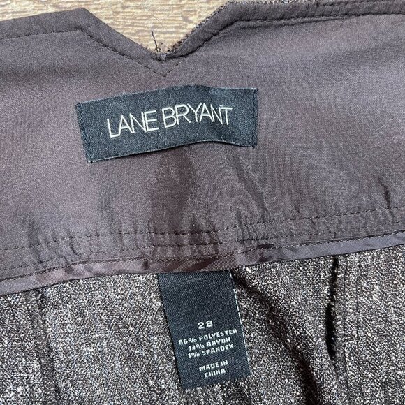 Lane Bryant Brown Wide Leg Trousers size 28 - Picture 4 of 5